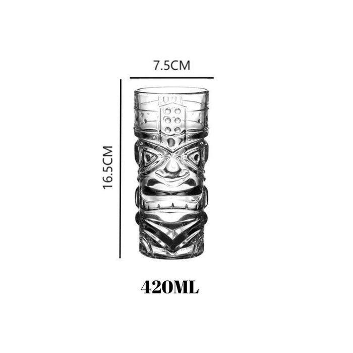 Hermia Set de Copas de Cóctel Tiki de 420 ml